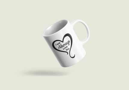 Penguin With Hearts - valentine themed printed ceramic white coffee and tea mugs/ cups