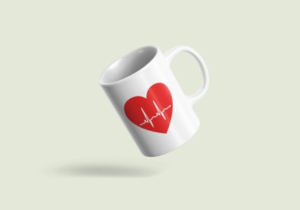 Heartbeat - Printed Coffee Mugs For Valentines Day