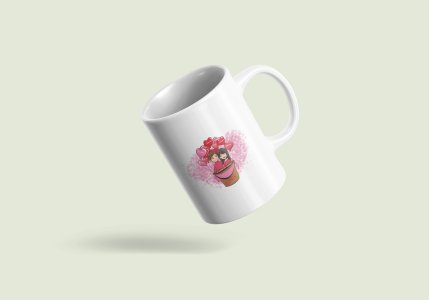 Heart Hot Balloon Couple - Printed Coffee Mugs For Valentines Day