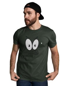 Angry Big Eyes Emoji T-shirt (Green) - Clothes for Emoji Lovers - Suitable for Fun Events - Foremost Gifting Material for Your Friends and Close Ones