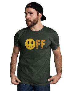 Mood off Emoji T-shirt (Green) - Clothes for Emoji Lovers - Suitable for Fun Events - Foremost Gifting Material for Your Friends and Close Ones