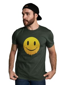 Faded Smile Emoji T-shirt (Green) - Clothes for Emoji Lovers - Suitable for Fun Events - Foremost Gifting Material for Your Friends and Close Ones