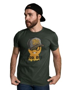 Cool Boy with Two Rabbit Teeth Emoji T-shirt (Green) - Clothes for Emoji Lovers - Suitable for Fun Events - Foremost Gifting Material for Your Friends and Close Ones