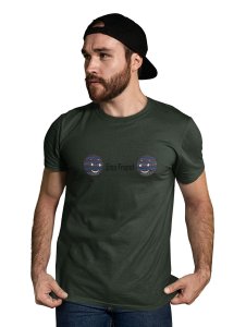 Emo Friend Emoji Printed T-shirt (Green) - Clothes for Emoji Lovers - Suitable for Fun Events - Foremost Gifting Material for Your Friends and Close Ones