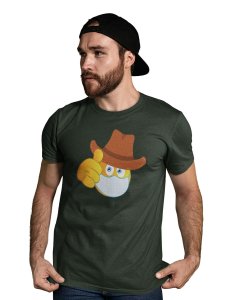Mask is Compulsory Emoji T-shirt (Green) - Clothes for Emoji Lovers -Foremost Gifting Material for Your Friends and Close Ones