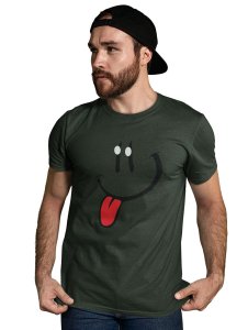 Tougue Twister Emoji T-shirt (Green) - Clothes for Emoji Lovers -Foremost Gifting Material for Your Friends and Close Ones