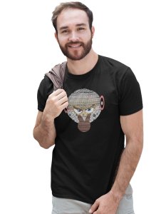 I am Watching You Emoji in Patterns Printed T-shirt - Clothes for Emoji Lovers - Suitable for Fun Events - Foremost Gifting Material for Your Friends and Close Ones