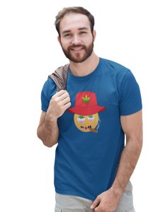 Thug Emoji T-shirt (Blue) - Clothes for Emoji Lovers - Suitable for Fun Events - Foremost Gifting Material for Your Friends and Close Ones