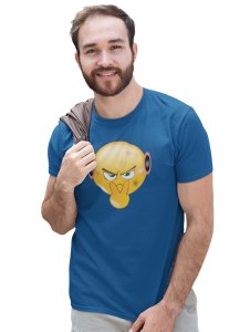 I Am Watching You Emoji T-shirt (Blue) - Clothes for Emoji Lovers - Suitable for Fun Events - Foremost Gifting Material for Your Friends and Close Ones