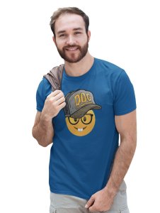 Rabbit Teeth with a Cap Emoji T-shirt (Blue) - Clothes for Emoji Lovers - Suitable for Fun Events - Foremost Gifting Material for Your Friends and Close Ones