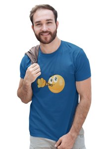 Drunker Emoji T-shirt (Blue) - Clothes for Emoji Lovers - Suitable for Fun Events - Foremost Gifting Material for Your Friends and Close Ones