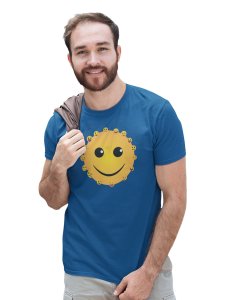 Smiley Face with Many Emoticons T-shirt (Blue) - Clothes for Emoji Lovers - Suitable for Fun Events - Foremost Gifting Material for Your Friends and Close Ones