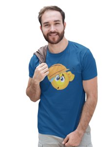 Engineer Emoji T-shirt (Blue) - Clothes for Emoji Lovers - Suitable for Fun Events - Foremost Gifting Material for Your Friends and Close Ones