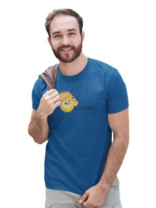 Engineer Confused Emoji T-shirt (Blue) - Clothes for Emoji Lovers - Suitable for Fun Events - Foremost Gifting Material for Your Friends and Close Ones