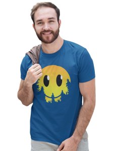 Dissappearing Emoji T-shirt (Blue) - Clothes for Emoji Lovers - Suitable for Fun Events - Foremost Gifting Material for Your Friends and Close Ones