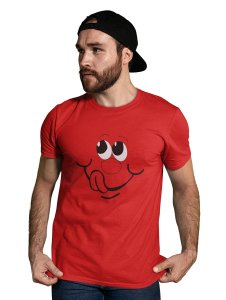 Yummy Emoji T-shirt (Red) - Clothes for Emoji Lovers - Foremost Gifting Material for Your Friends and Close Ones