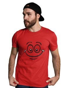 Big Eye Emoji T-shirt (Red) - Clothes for Emoji Lovers - Foremost Gifting Material for Your Friends and Close Ones