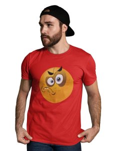 Angry Emoji T-shirt (Red) - Clothes for Emoji Lovers - Foremost Gifting Material for Your Friends and Close Ones