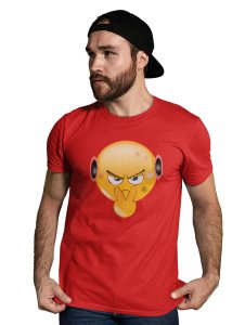 I Am Watching You Emoji T-shirt (Red) - Clothes for Emoji Lovers - Foremost Gifting Material for Your Friends and Close Ones