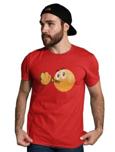 Full Chill Emoji T-shirt (Red) - Clothes for Emoji Lovers - Foremost Gifting Material for Your Friends and Close Ones