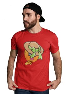 Shy Emoji T-shirt (Red) - Clothes for Emoji Lovers - Foremost Gifting Material for Your Friends and Close Ones