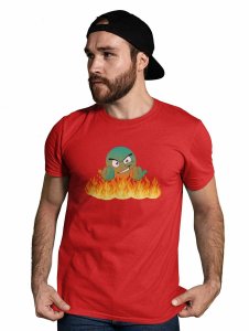 Come On, Cross The Fire Emoji T-shirt (Red) - Clothes for Emoji Lovers - Foremost Gifting Material for Your Friends and Close Ones