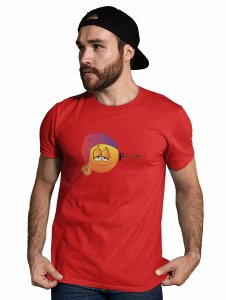 Night Cap Emoji T-shirt (Red) - Clothes for Emoji Lovers - Foremost Gifting Material for Your Friends and Close Ones