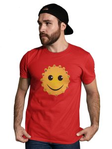 Smiley Face with Many Emoticons T-shirt (Red) - Clothes for Emoji Lovers - Foremost Gifting Material for Your Friends and Close Ones