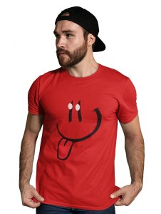 Tougue Twister Emoji T-shirt (Red) - Clothes for Emoji Lovers - Foremost Gifting Material for Your Friends and Close Ones