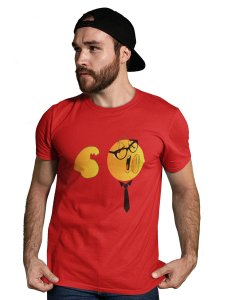 Strong Man Emoji T-shirt (Red) - Clothes for Emoji Lovers - Foremost Gifting Material for Your Friends and Close Ones