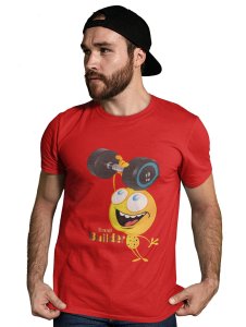 Gym Freck Emoji T-shirt (Red) - Clothes for Emoji Lovers - Foremost Gifting Material for Your Friends and Close Ones