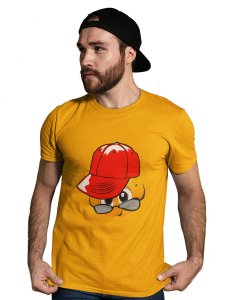 Peek a Boo Emoji T-shirt (Yellow) - Clothes for Emoji Lovers - Suitable for Fun Events - Foremost Gifting Material for Your Friends and Close Ones