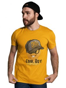 Cool Boy with Two Rabbit Teeth Emoji T-shirt (Yellow) - Clothes for Emoji Lovers - Suitable for Fun Events - Foremost Gifting Material for Your Friends and Close Ones