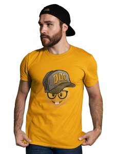 Rabbit Teeth with a Cap Emoji T-shirt (Yellow) - Clothes for Emoji Lovers - Suitable for Fun Events - Foremost Gifting Material for Your Friends and Close Ones