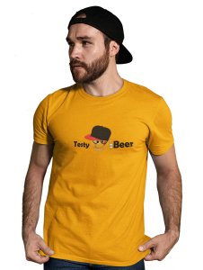 Alcoholic Emoji T-shirt (Yellow) - Clothes for Emoji Lovers - Suitable for Fun Events - Foremost Gifting Material for Your Friends and Close Ones