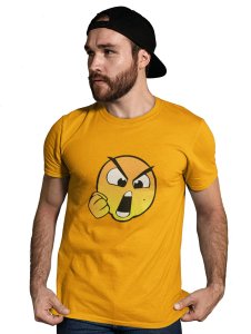 Open Mouth Angry Emoji T-shirt (Yellow) - Foremost Gifting Material for Your Friends and Close Ones