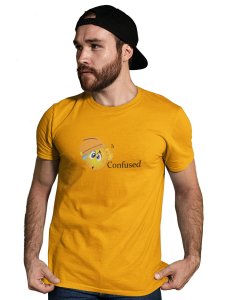 Engineer Confused Emoji T-shirt (Yellow) - Clothes for Emoji Lovers - Suitable for Fun Events - Foremost Gifting Material for Your Friends and Close Ones