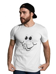 Yummy Emoji T-shirt (White) - Clothes for Emoji Lovers - Suitable for Fun Events - Foremost Gifting Material for Your Friends and Close Ones
