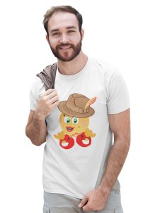 See The Handcuff Emoji Printed T-shirt (White) - Clothes for Emoji Lovers -Foremost Gifting Material for Your Friends and Close Ones