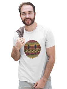 Colourful Patterns in Smiley Emoji Printed T-shirt (White) - Clothes for Emoji Lovers -Foremost Gifting Material for Your Friends and Close Ones