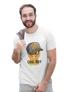 Rabbit Teeth with a Cap, Text Written Cool Boy, Emoji T-shirt (White) -Foremost Gifting Material for Your Friends and Close Ones