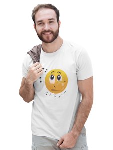 Remembering Music with an Emotional Face Emoji T-shirt (White) - Clothes for Emoji Lovers -Foremost Gifting Material for Your Friends and Close Ones