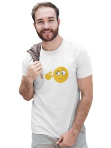 A Cup of Tea for Me Printed T-shirt (White) - Clothes for Emoji Lovers -Foremost Gifting Material for Your Friends and Close Ones