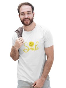 Smile Please Emoji Printed T-shirt (White) - Clothes for Emoji Lovers -Foremost Gifting Material for Your Friends and Close Ones