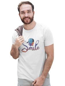 Scary Smile Emoji Printed T-shirt (White) - Clothes for Emoji Lovers -Foremost Gifting Material for Your Friends and Close Ones