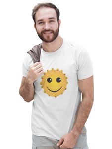Smiley Face with Many Emoticons T-shirt (White) - Clothes for Emoji Lovers -Foremost Gifting Material for Your Friends and Close Ones