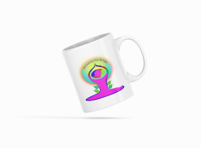 International Day of Yoga Text - Printed Coffee Mugs For Yoga Lovers