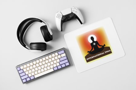 International yoga - yoga themed mousepads
