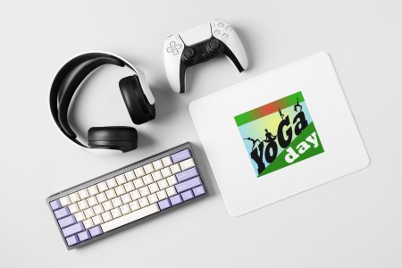 Yoga slopping down - yoga themed mousepads
