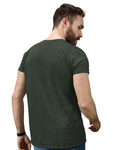 The Dunk Green Round Neck Cotton Half Sleeved T-Shirt with Printed Graphics